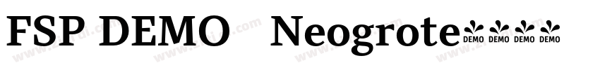 FSP DEMO   Neogrote字体转换